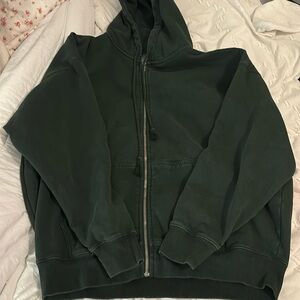 brandy melville green oversized hoodie